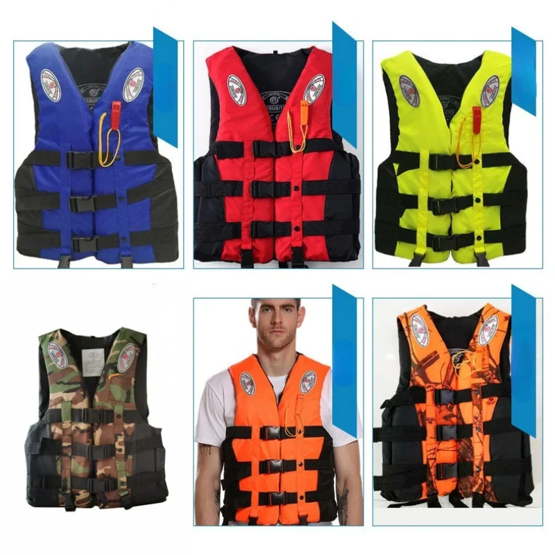 Swimming Boating Skiing Driving Vest Water Safety Survival Suit Universal Life Vest Jacket for Adult Children S -XXXL