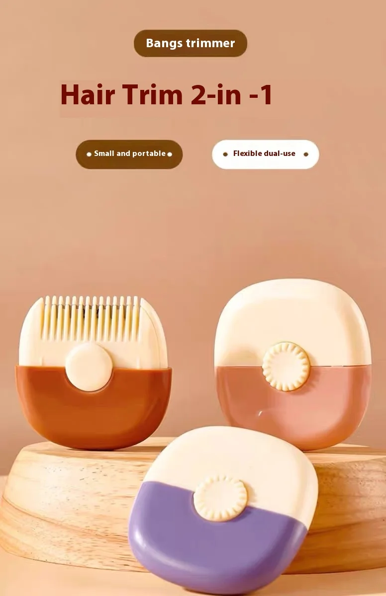 Women's Home Use Dual-Sided Hair Trimmer Multi-Function Two-In-One Baby Special Hair Clipper Comb for Bangs Trimming