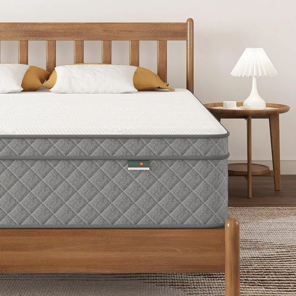 12 Inch Gel Memory Foam and Spring Hybrid Mattress, Queen Size, Medium Firm, Certified Queen Mattress in a Box