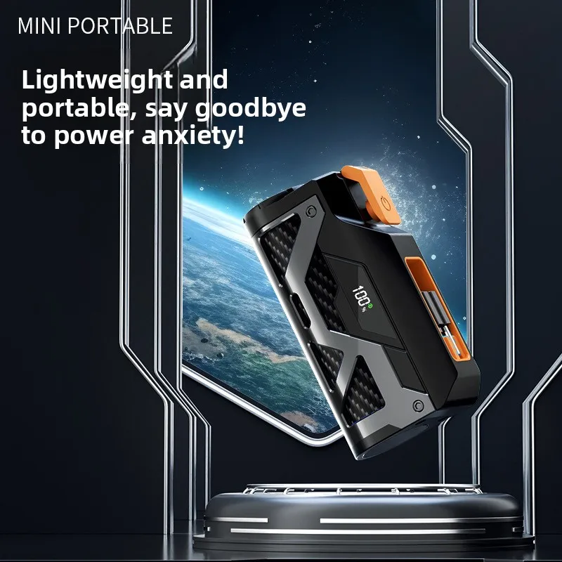 Mobile Power Bank Mecha Capsule Power Bank 5000 Mah Mini Compact Fast Charging Tail Plug Gift