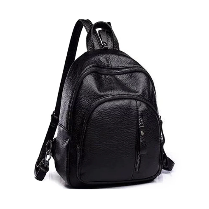 Anti-theft Soft PU Leather Backpack Women Vintage Shoulder Bag Ladies Mini Travel Backpack School Bags Girls