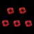 5pcs red
