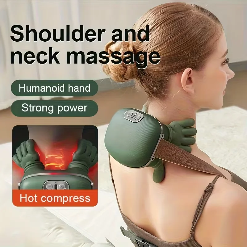 1pc Shoulder And Neck N7 Massager, Acupressure Back And Neck Massager, Kneading Massage Pillow, Electric Massager, Unisex Gift