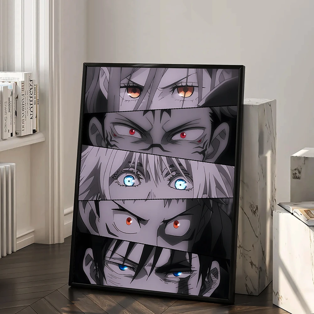 Anime Jujutsu Kaisen Prints Poster Itadori Yuji Fushiguro Megumi‌ Sukuna Collage Canvas Painting Home Decor Poster Fans Gifts
