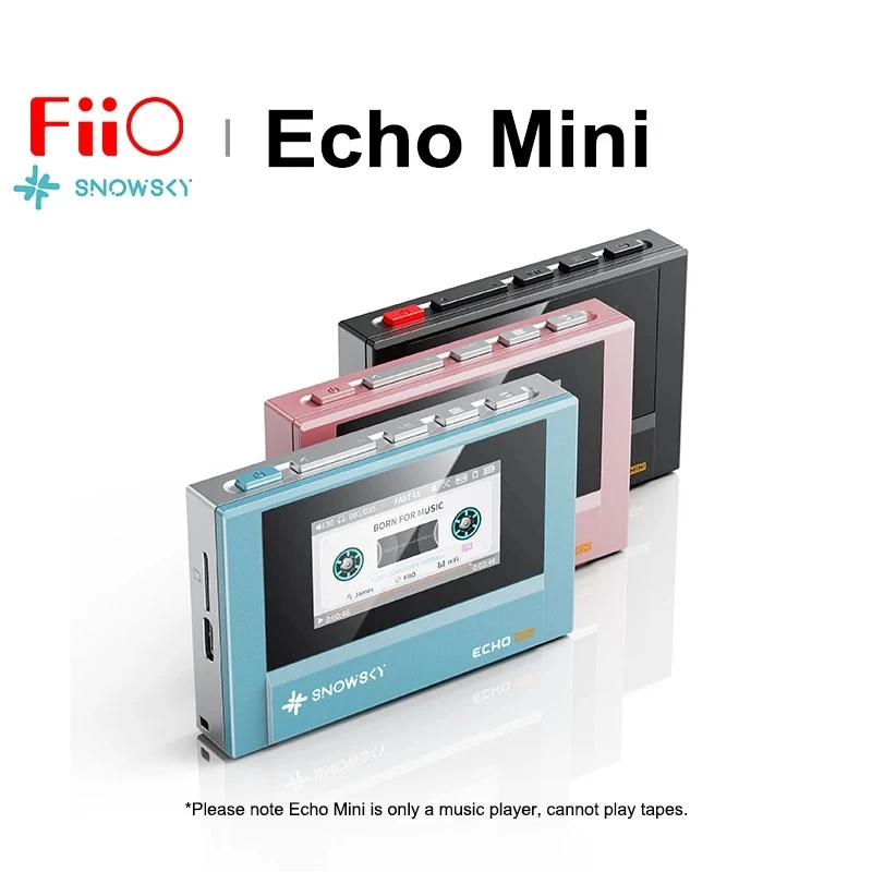 FiiO SnowSky Echo Mini HiFi Bluetooth MP3 Walkman Pure Music Player 15Hours Playback 3.5mm 4.4mm Headphones Output