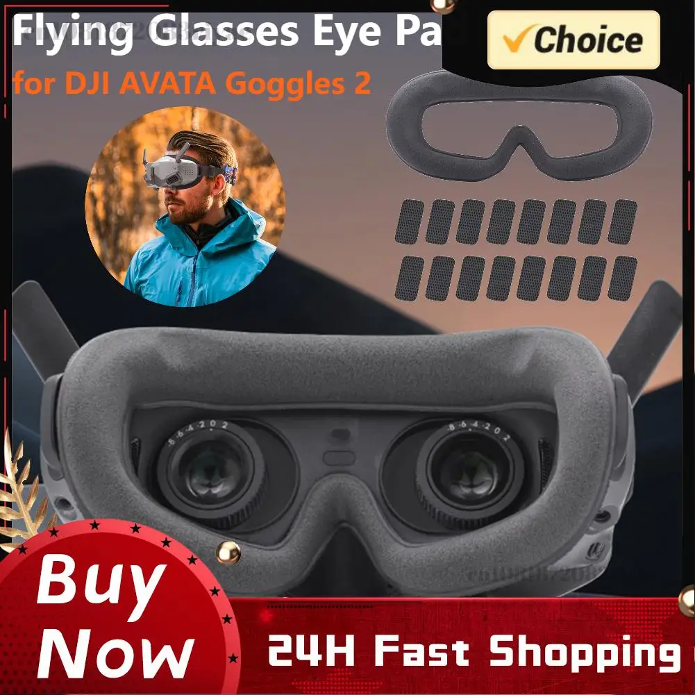 For DJI AVATA Goggles 2 Sponge Eye Pad Comfortable Flying Glasses Eye Mask Pad Anti-Light Leakage Face Cushion Pad Accessories