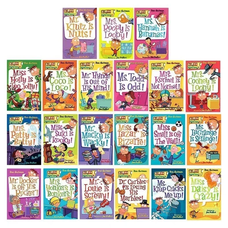 21 Book/Set My Weird School English Story Picture Books for Children Learn English Reading Books for 8-12Year-Old Kids