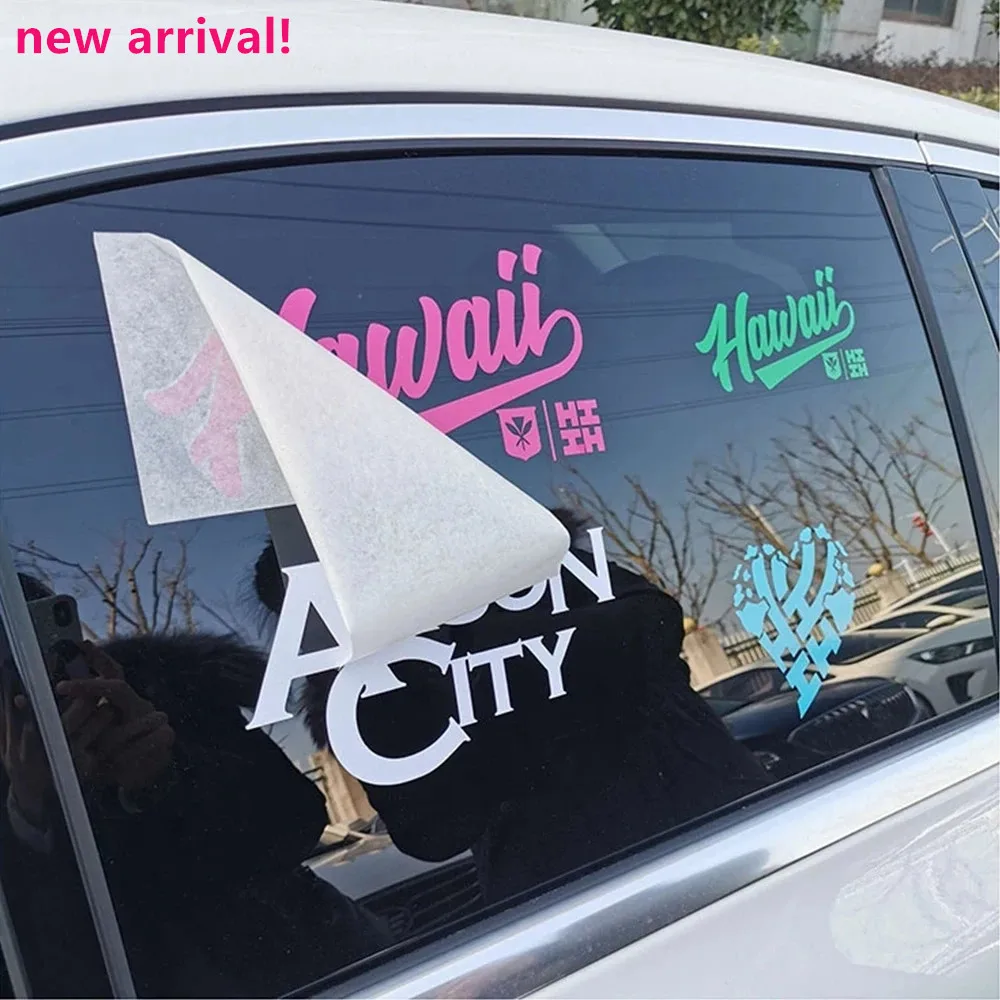Custom Car Vinyl Sticker Logos Weather Resist Van Truck PVC Transfer Vinyl Car Window Stickers Customize Car Decals Die Cut