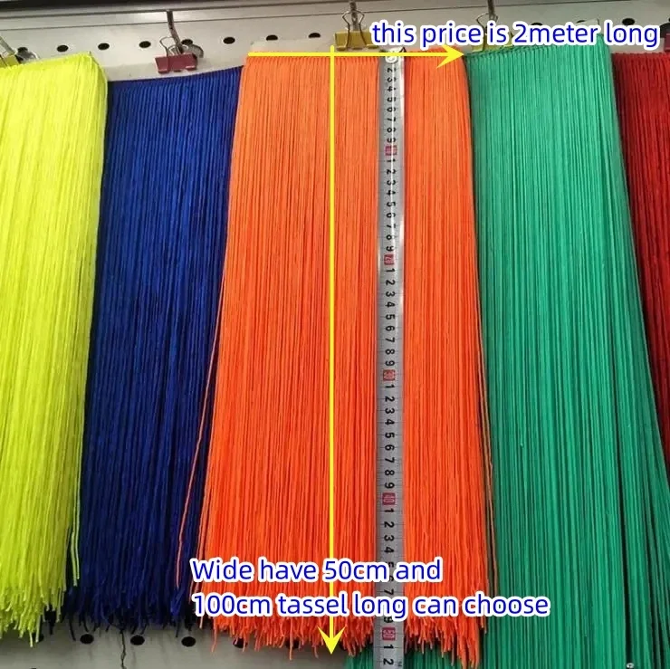 2Meter/Lot 50CM/100CM Long Lace Trim Tassel Fringe For DIY Latin Dress Stage Clothes Curtain Accessories Ribbon