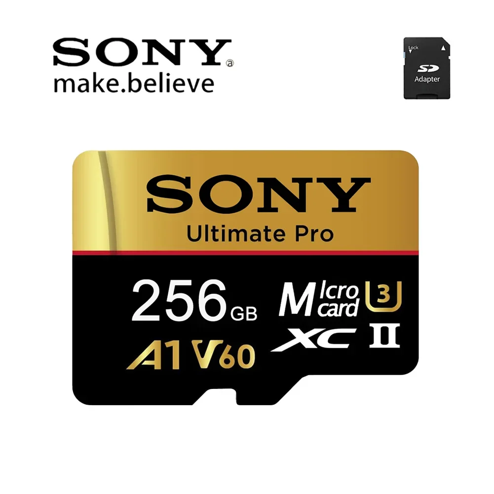 SONY Memory Card Micro SD Cards High Speed 512MB 64GB 128GB 256GB MicroSD C10 TF Flash Card for Xiaomi Monitoring Phone Camera