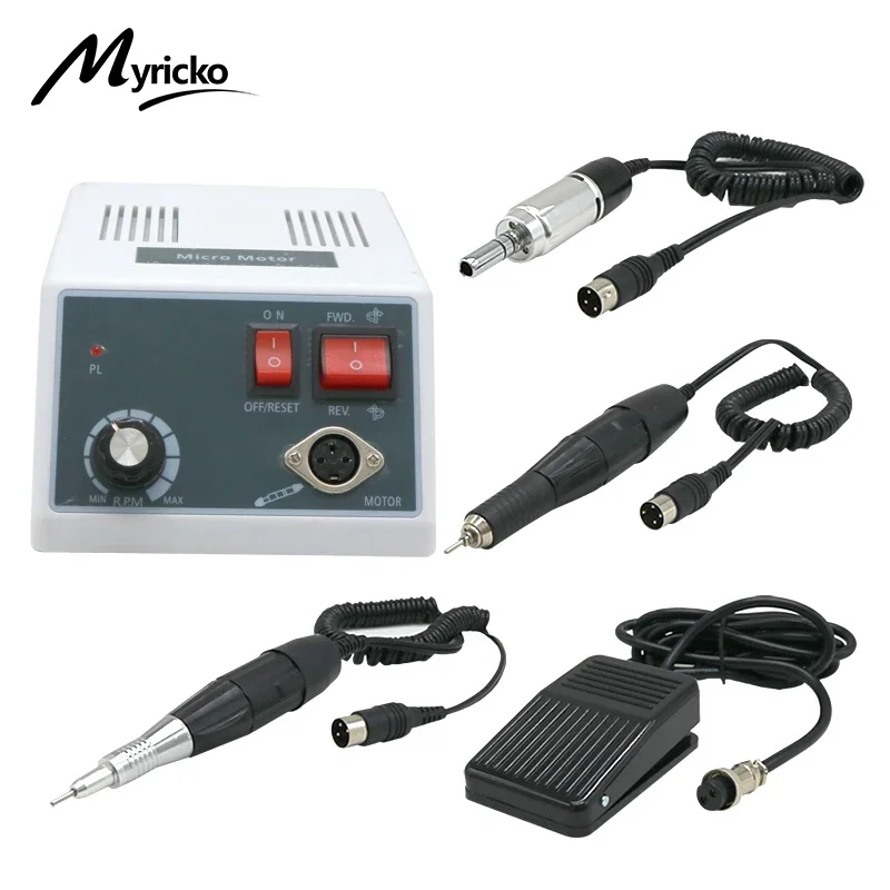 Dental Laboratory Lab MARATHON N3 3.5W RPM Polishing Micromotor With 18 &102&204 Handle + E-TYPE Electric Motor M33ES