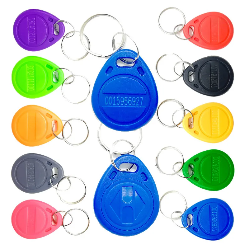 10/20pcs 125KHz Read-Only RFID TK4100 EM4100 Proximity Keyfobs Smart Secure Door Entry Access Control ID Keychain Token Key Tag