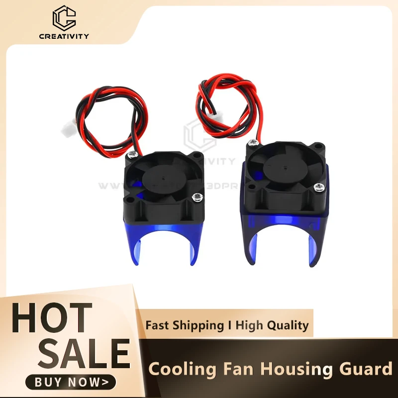 Creativity E3D V5 V6 Fan Duct Bracket Housing Guard for Cooling Fan 3010 DIY J-head Injection Moulded Fan Duct 3d Printer Part