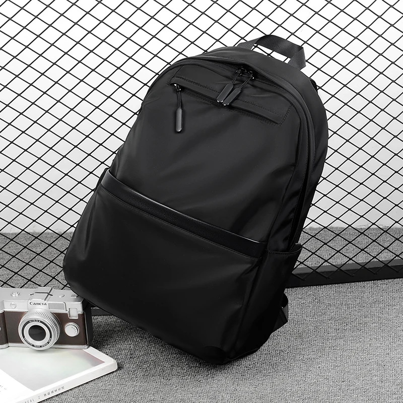 Men's casual business backpack, large capacity computer bag, waterproof fabric, suitable for daily commuting, school, travel