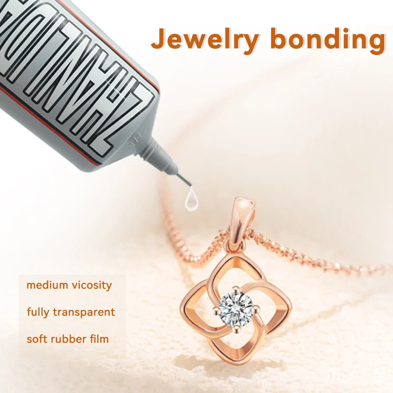 2Pcs E6000 Glue DIY Crystal Rhinestones Craft Tool Needles Epoxy Adhesive Strong Hotfix for Jewelry Clothes Fabric Plastic