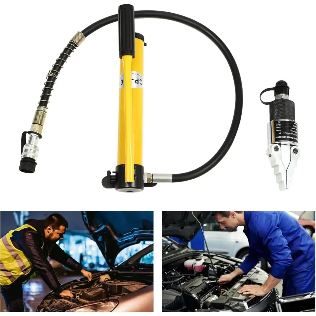 Manual Hydraulic Flange Separator Hydraulic Flange Spreader Splitter w/ Hydraulic Pump, Flange Spreader Pipe Repair Tool