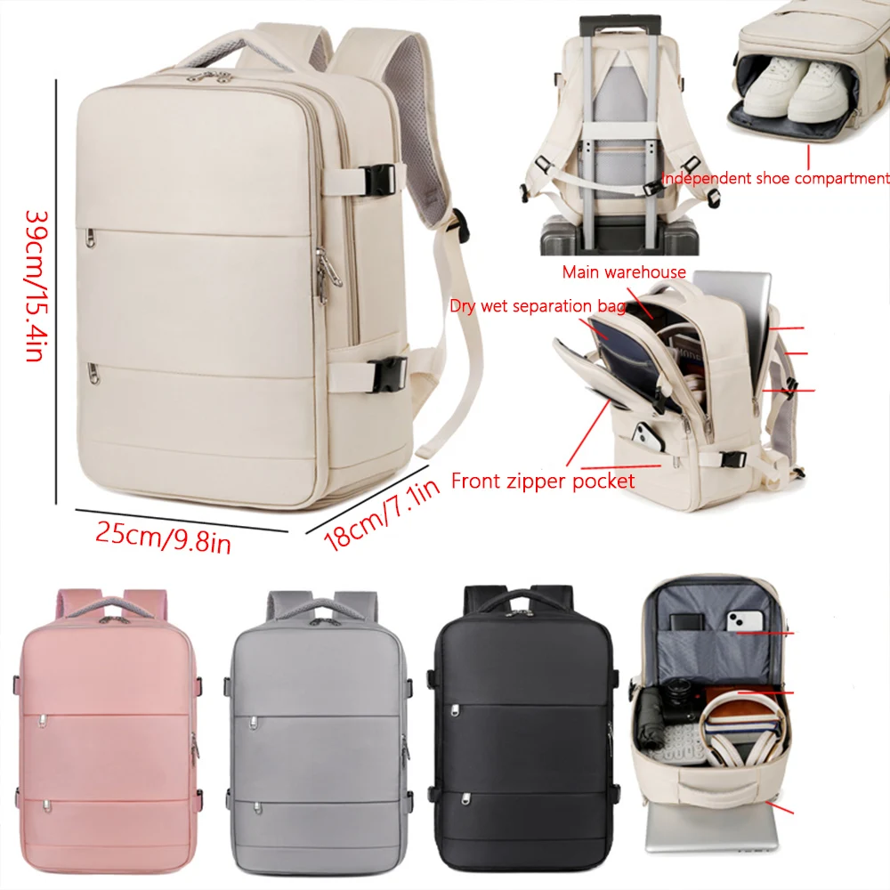 Travel Backpack Women 2025 New Backpack Travel Lightweight Luggage Bag Large Capacity Business Trip Computer Backpack