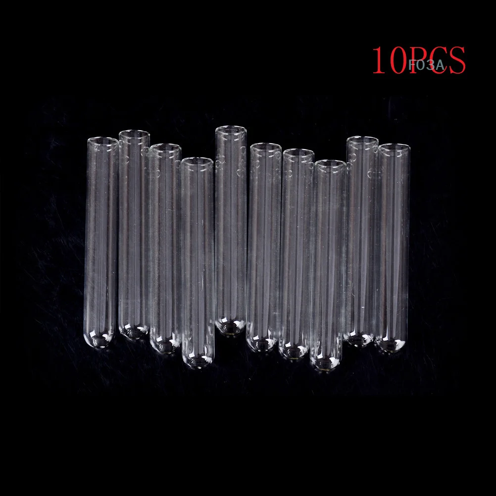 10Pcs Glass Blowing Tubes 4 Inch Long Thick Wall Test Tube 15*100mm