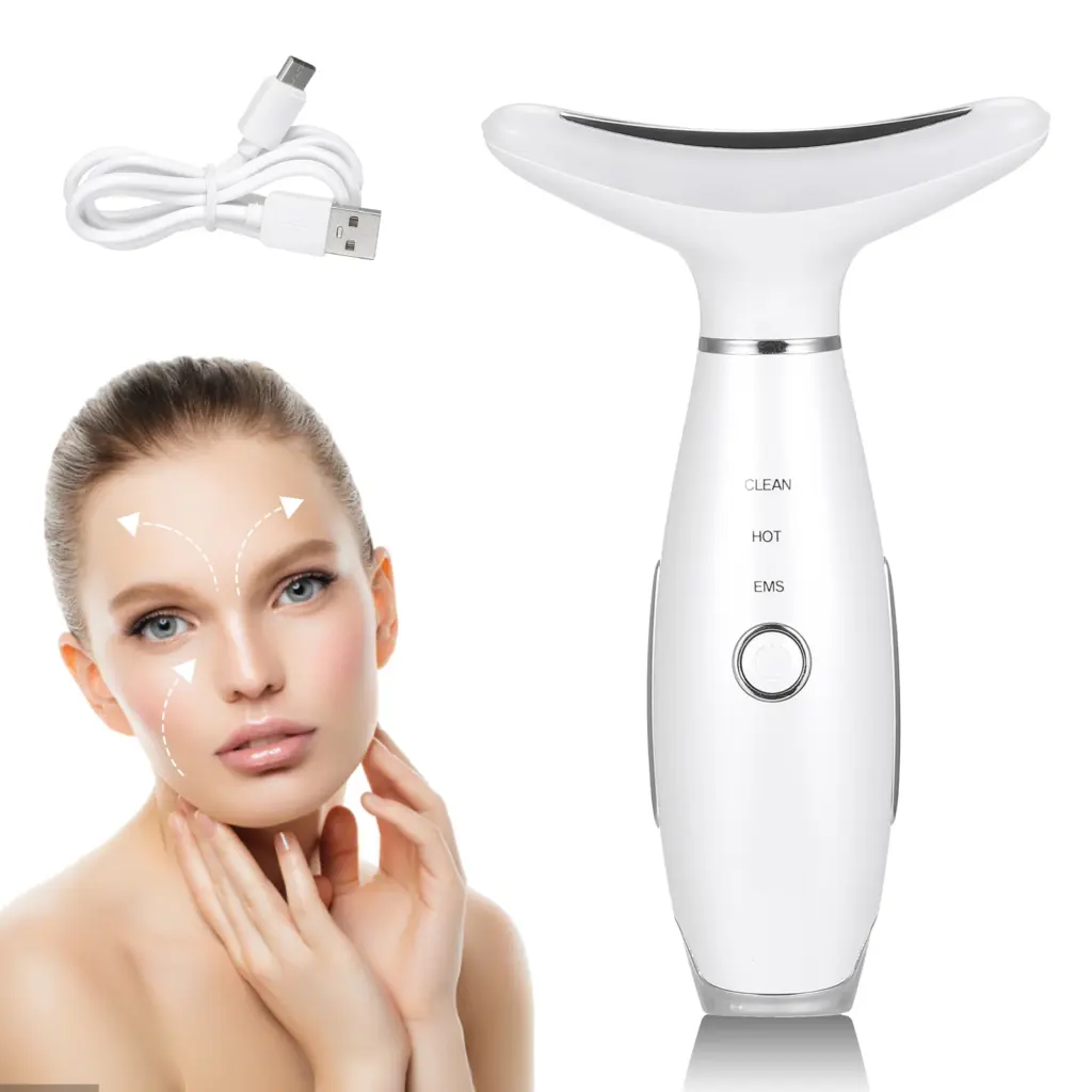 Neck Massager Led Photon Therapy Heating Neck Wrinkle Removal Machine Reduce Double Chin Skin Lifting Anti Wrinkles Massager
