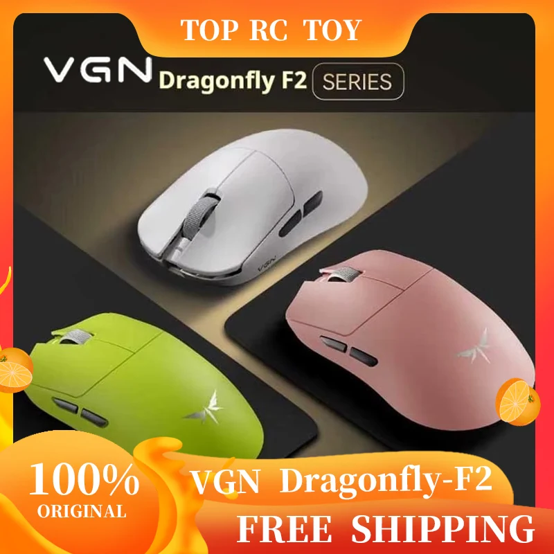 VGN Dragonfly F2 Pro Max Gaming Mouse Tri-mode Wireless/Wired 8k Lightweight Ergonomics Long Battery Life Laptop Mouse Gifts