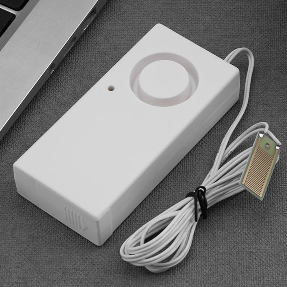 Mini Security Soaking Sensor Battery Powered Liquid Level Alarm Loud Water Level Alarm Detector Plastic Housewear Furnishings