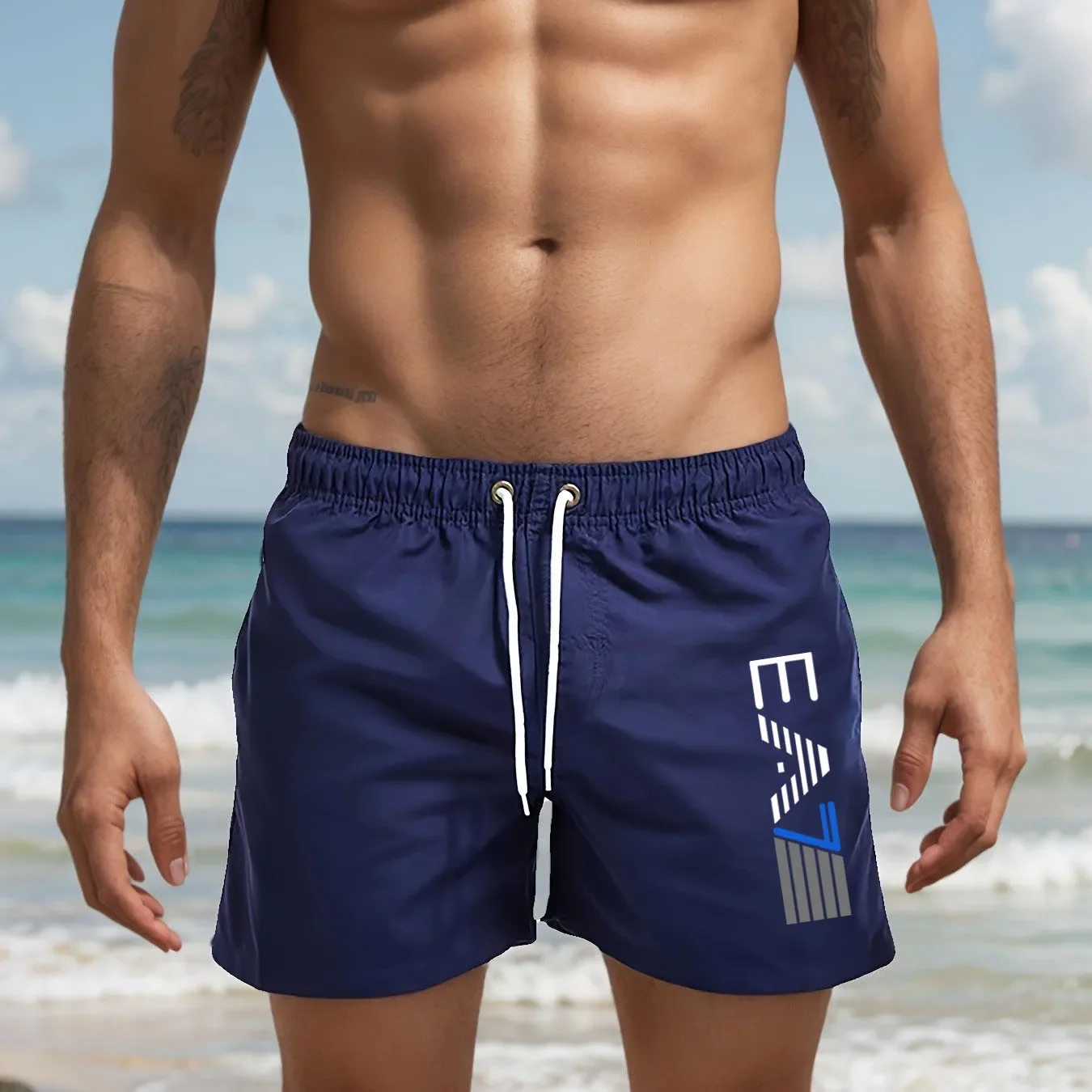 2026Men's Summer Casual Beach Shorts Lightweight Breathable Surf Swimming and Beach Vacation Beach Shorts Swim Shorts