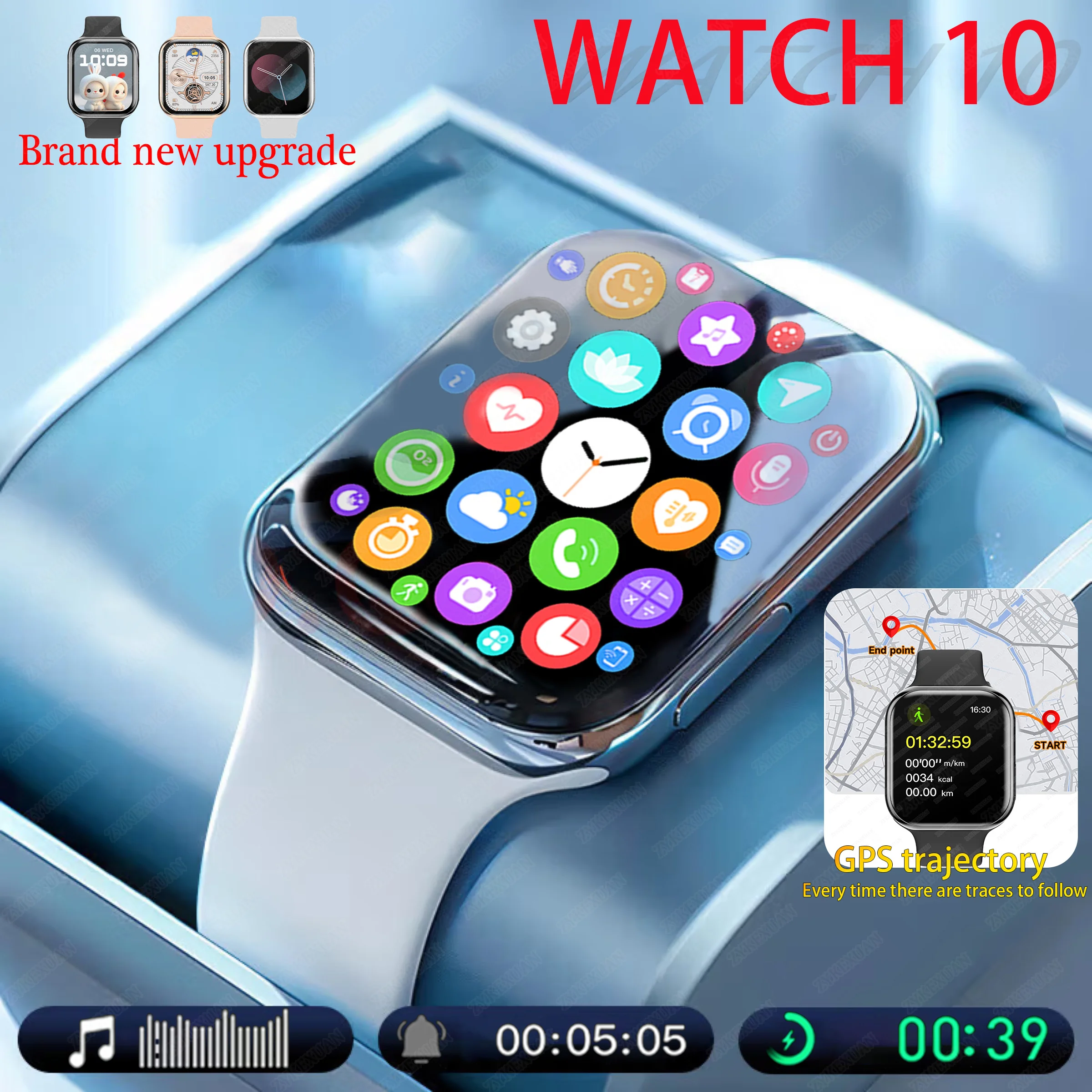 2025 New Series IW10 Watch 10 GPS Track Smart Watch Men Woman Bluetooth Call Waterproof Sports SmartWatch For Android IOS