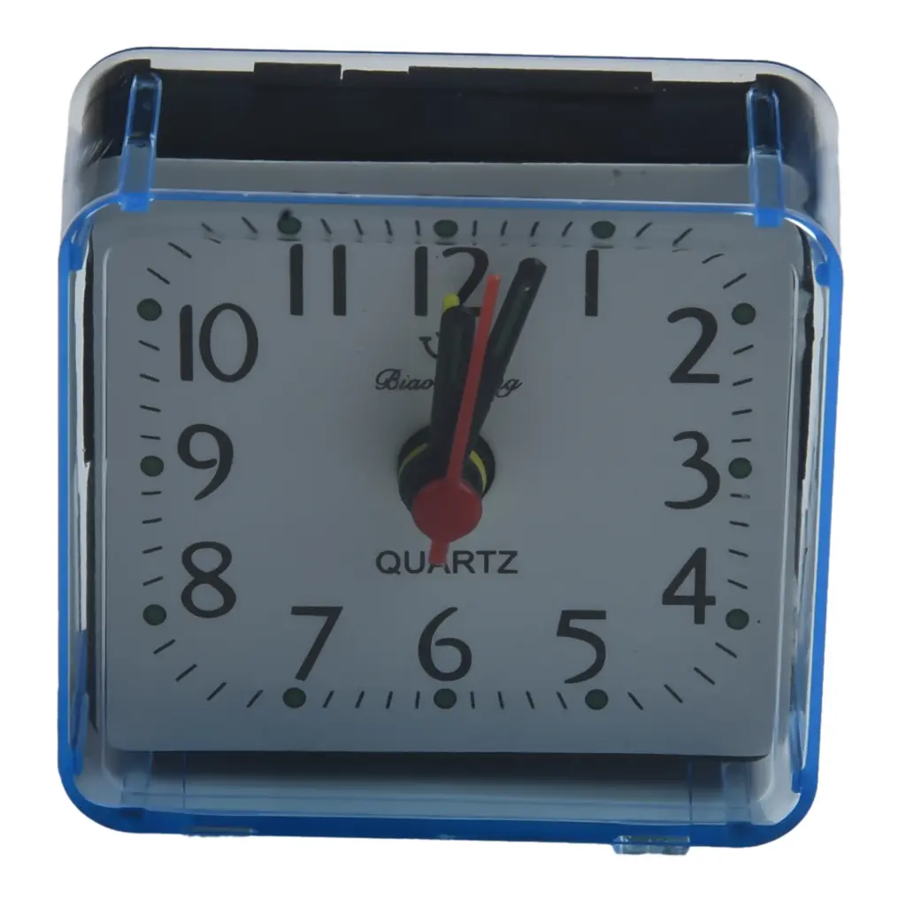 1pc Portable Student Children Bedroom Bedside Quartz Alarm Clock With Beeping Sound Household Supplies 6.2cmx3cmx5.9cm