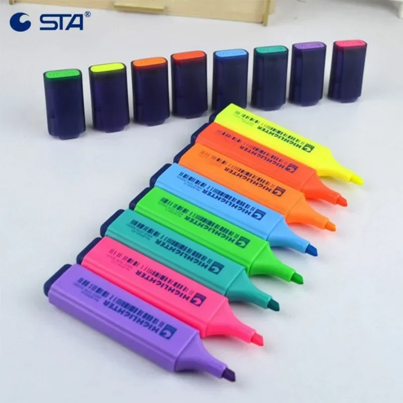 STA8340 Highlighter Color Handwriting Marker Handbook Pen, Office Marker Student Pen Wholesale