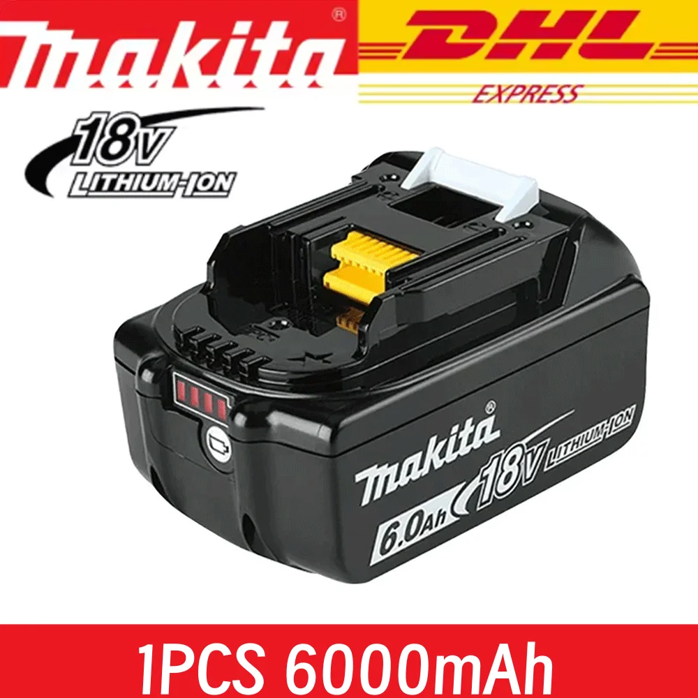 100% for Makita 18V 6000mAh rechargeable lithium-ion battery for drilling, spare battery, BL1860.BL1830.BL1850.BL1860B.