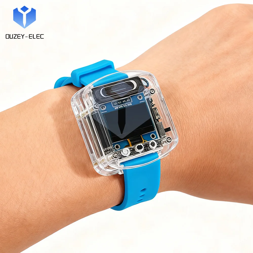 ESP32S3N16R8 AI Development Board AI Voice Interaction Smartwatch Electronic DIY Kit Featuring 0.96-inch OLED Display