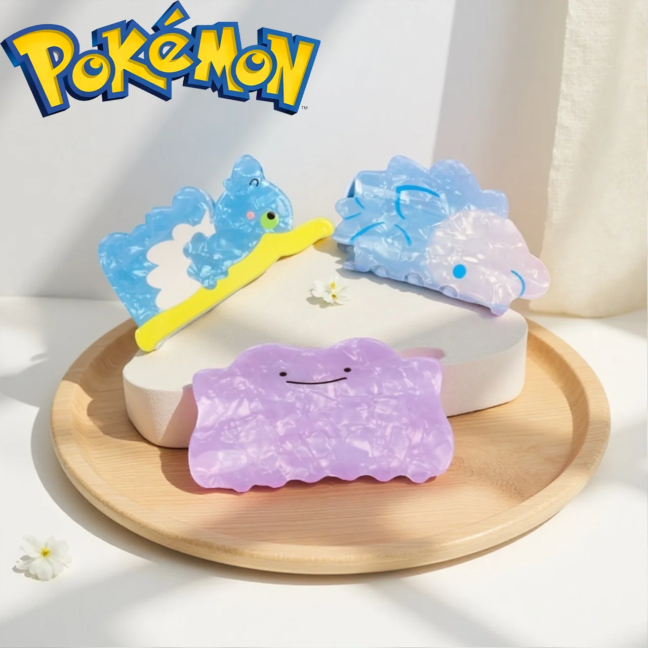 1PC/3PCS Pokémon cute cartoon character hair claws, multi-functional women's hair accessories