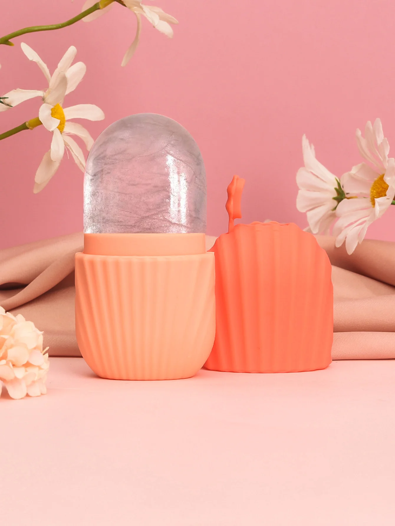 1pc,Silicone Ice Roller Massager for Face, Eyes - Natural Skin Care, Cooling and Eliminating Eye Bags, Reusable and Soothing