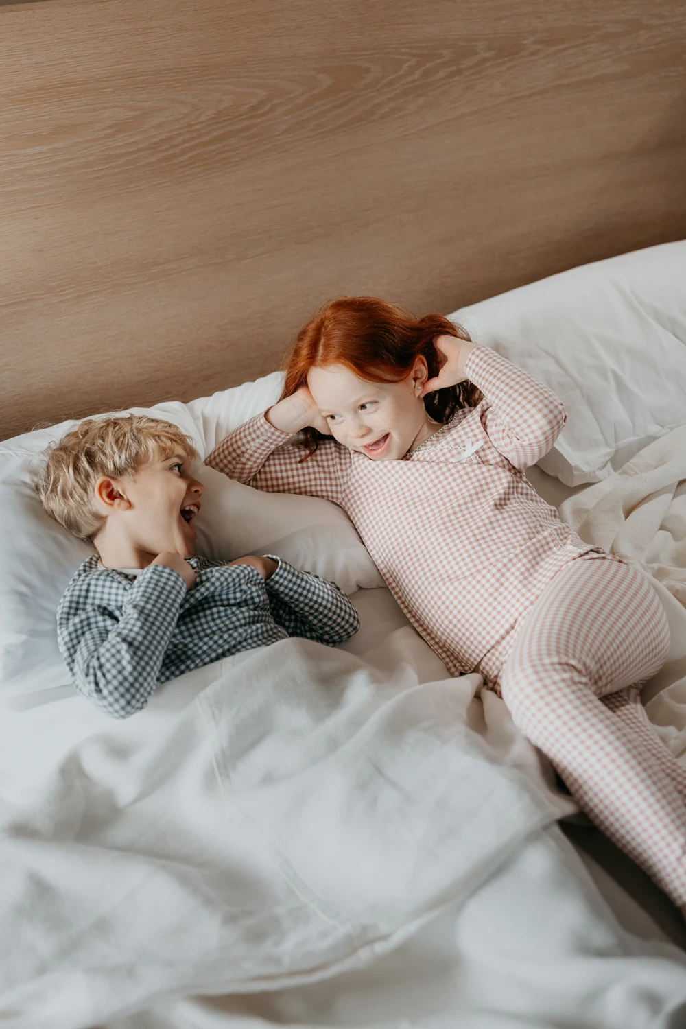 AS SS2026 Family matching clothes cotton plaid kids pajamas girl boys pajamas set baby romper footie