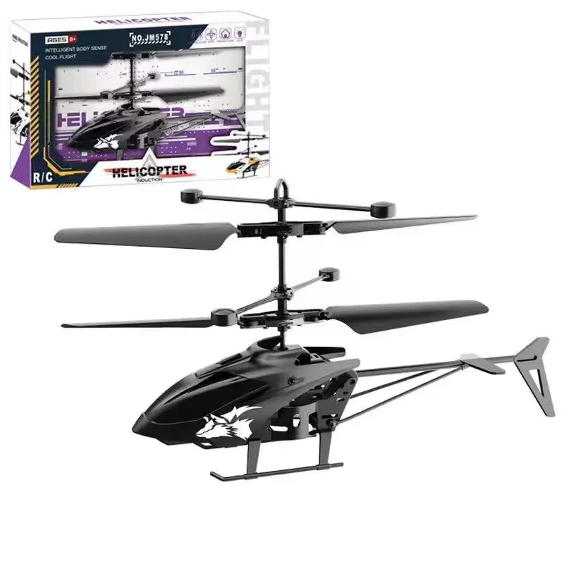 Simulation 2 Channel Simulation Aircraft Gesture Sensor Control Aircraft Flight Helicopter Luminous Children's Toys Holiday Gift