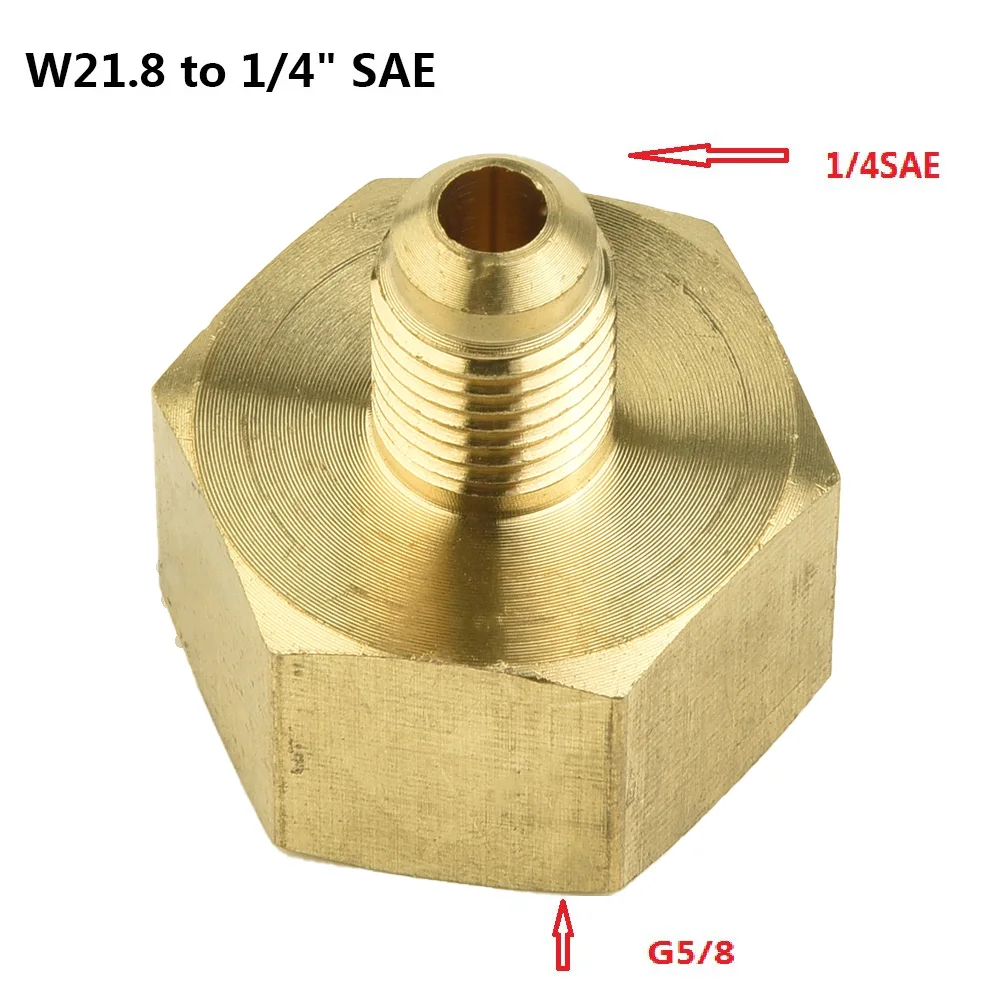 5/8" To 1/4'' SAE Auto Car Air Conditioner Adapter Bottle Adapter For R134A 1/4SAE G3/4 HVAC Systems Part Accessories Replace