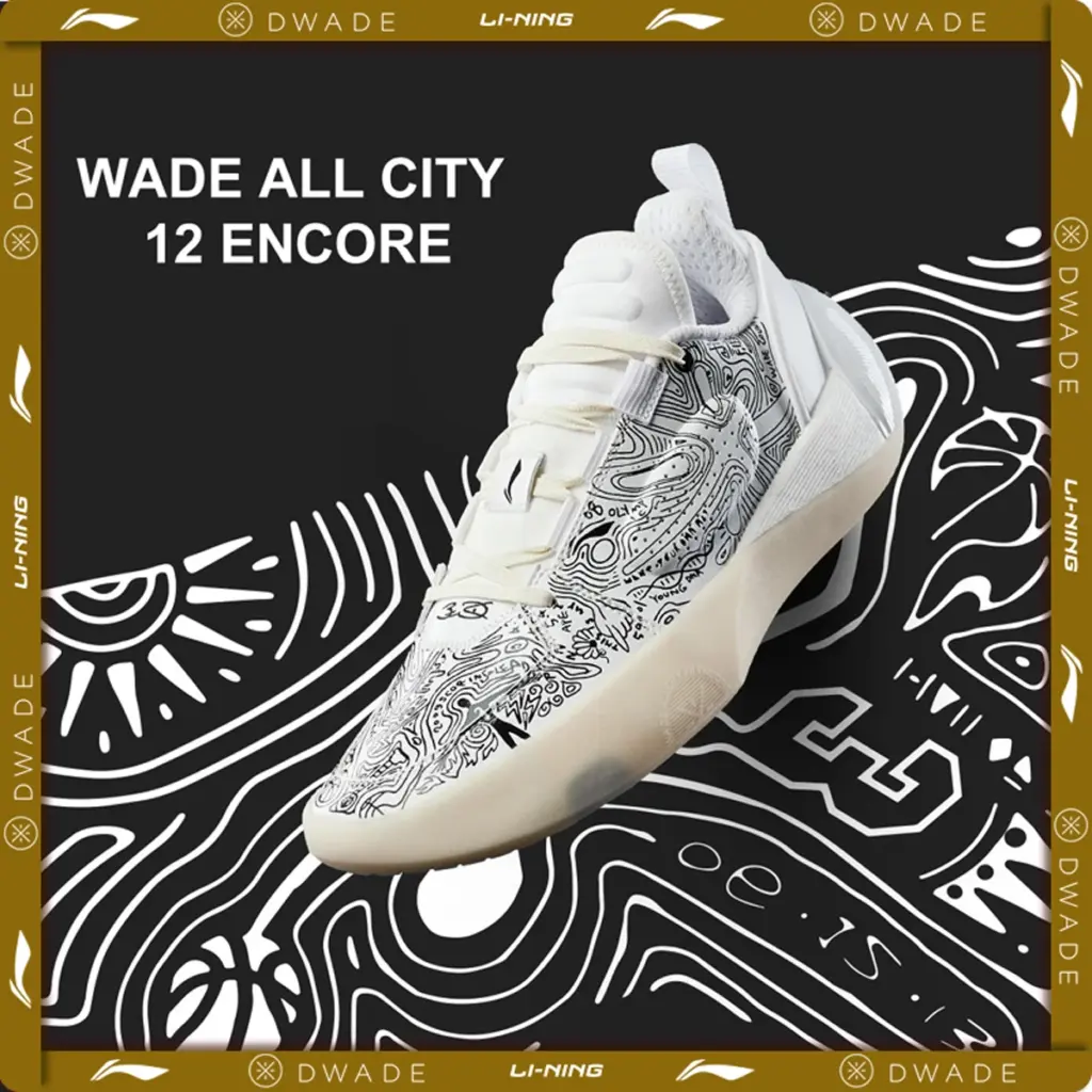Li-Ning Men's WADE ALL CITY 12 ENCORE Professional Basketball Shoes BOOM Cushion Stable Support Wearable Sport Sneakers ABAU051