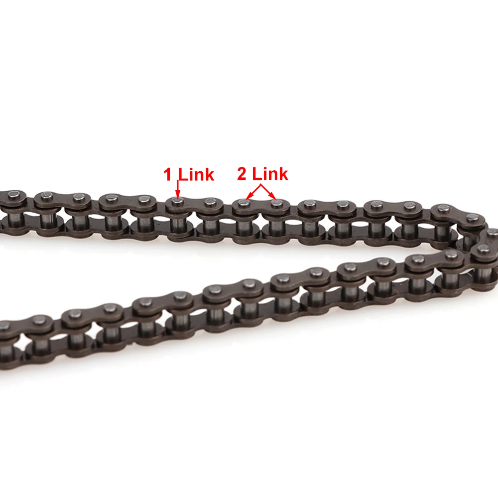 25H Drive Chain With Master Link For 47cc 49cc 2 Stroke Engine Mini Moto Motorcycle Pocket Bike Moped Bicycle ATV Quad Go Kart