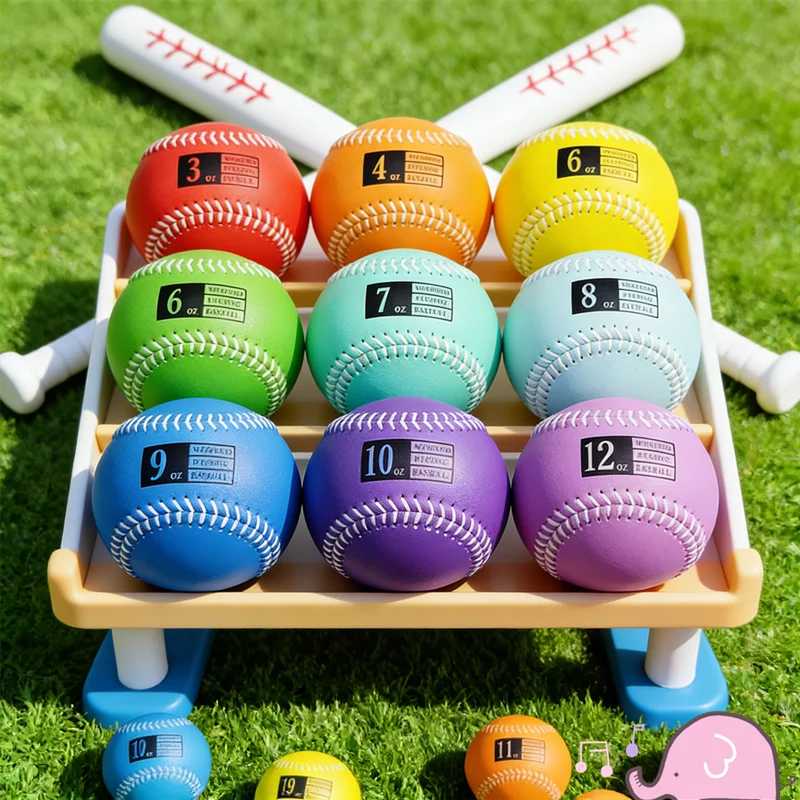 NEW Arm Strength Builder Ball,Weighted Training Baseball 9 Inch, 3-12oz for Warm-Up, Durable for Baseball & Softball Practice