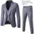 Silvery 3-piece suit