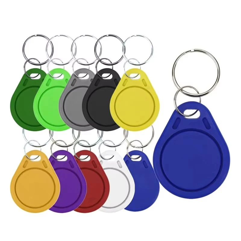 10-20pcs 125KHz Read-Only RFID ID Keyfob RFID Tags With Key Ring Card Sticker Keychain Token Ring Proximity Chip Access Control