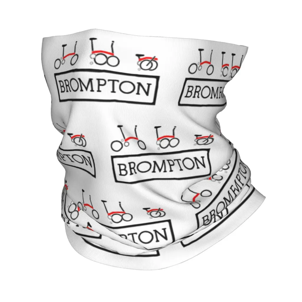 Retro B-Bromptons Winter Headband Neck Warmer Women Men Hiking Hunting Tube Scarf Classic Folding Bicycle Face Bandana Gaiter
