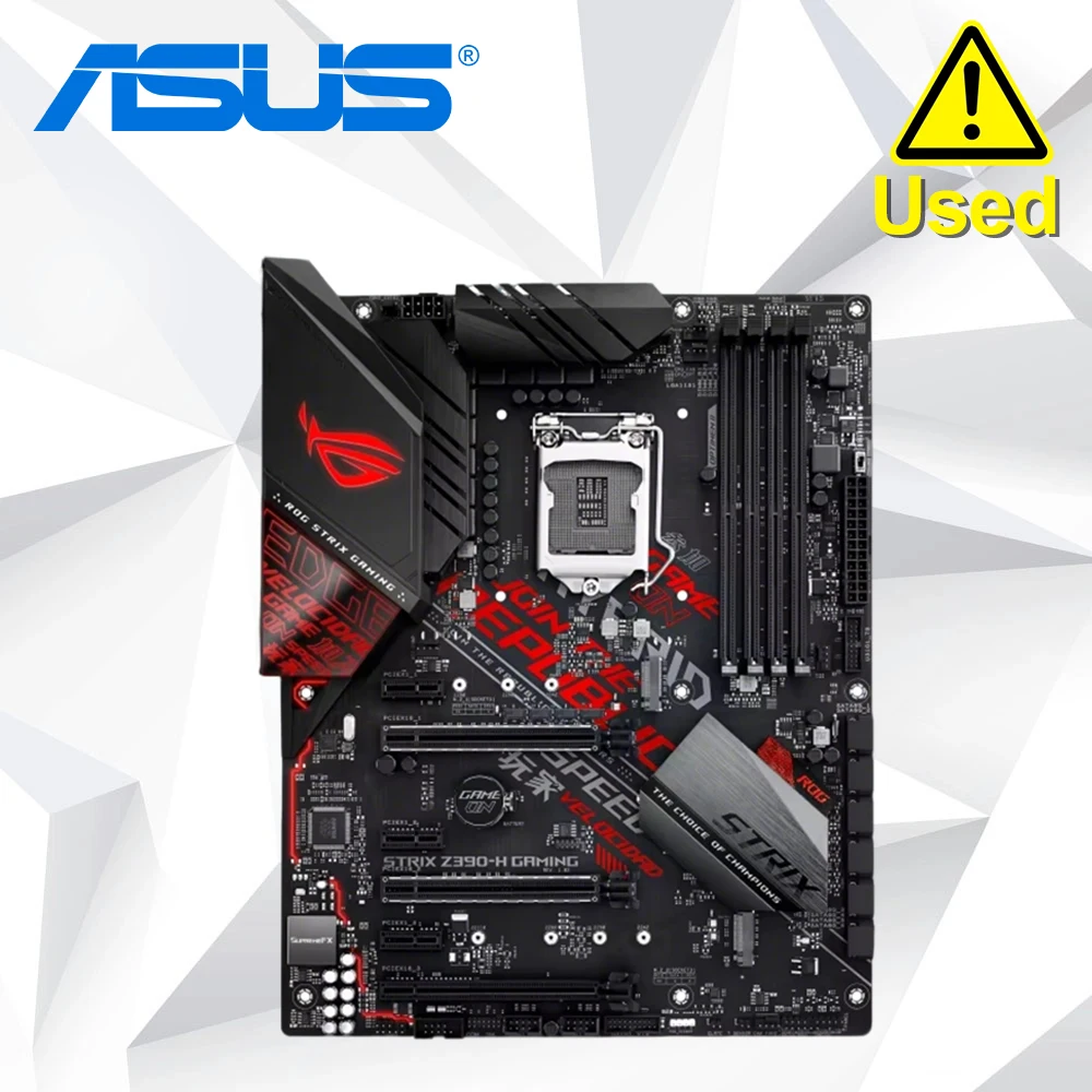 ASUS ROG Strix Z390-H Gaming Motherboard LGA1151 (Intel 8th and 9th Gen) ATX DDR4 DP HDMI M.2 USB 3.1 Gen2 Gigabit LAN