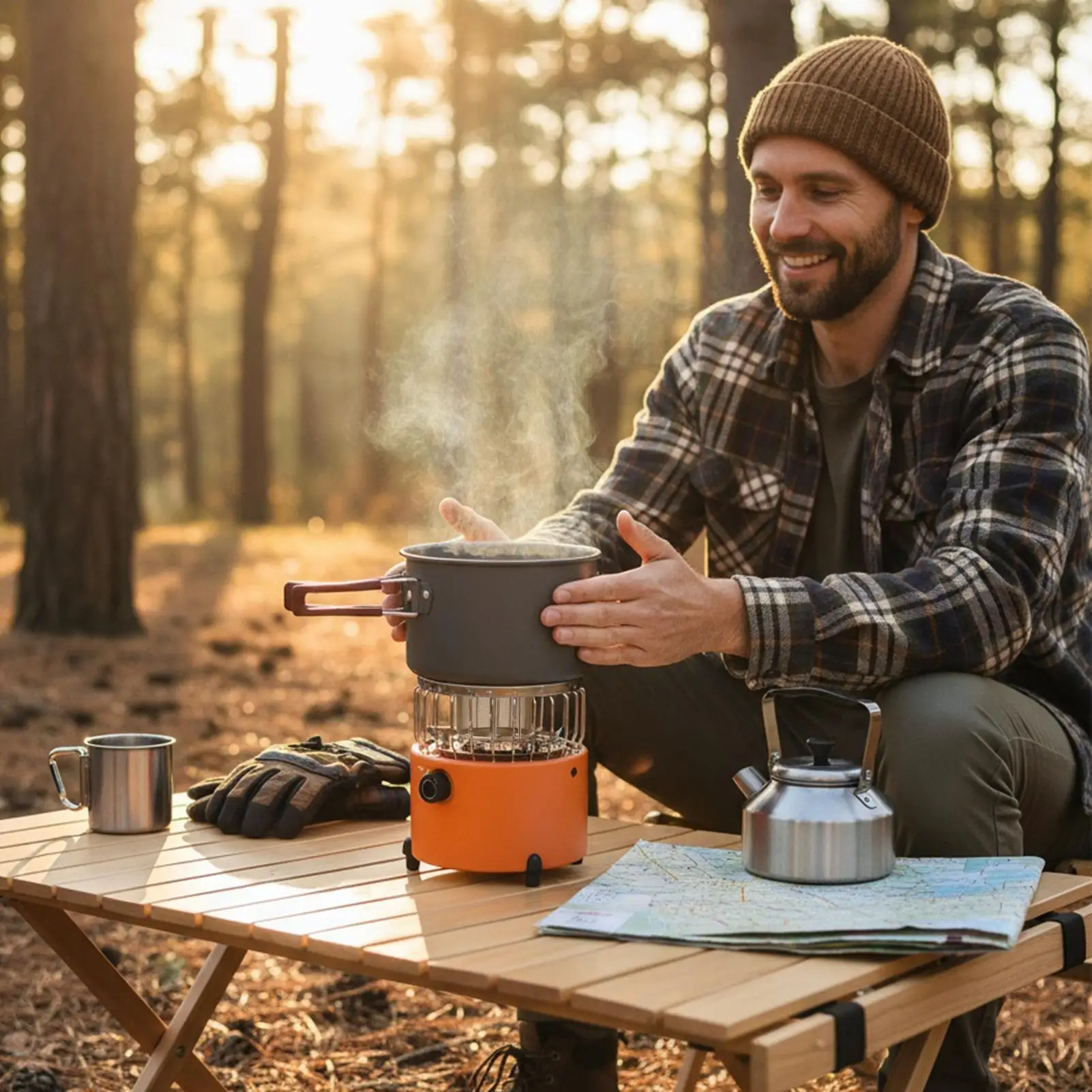 Camping Heaters For Tents Outdoor Indoor Gas Stove Cooker Outdoor Heater Gas Stove For Travel Outside Hiking Patio Garage Ice