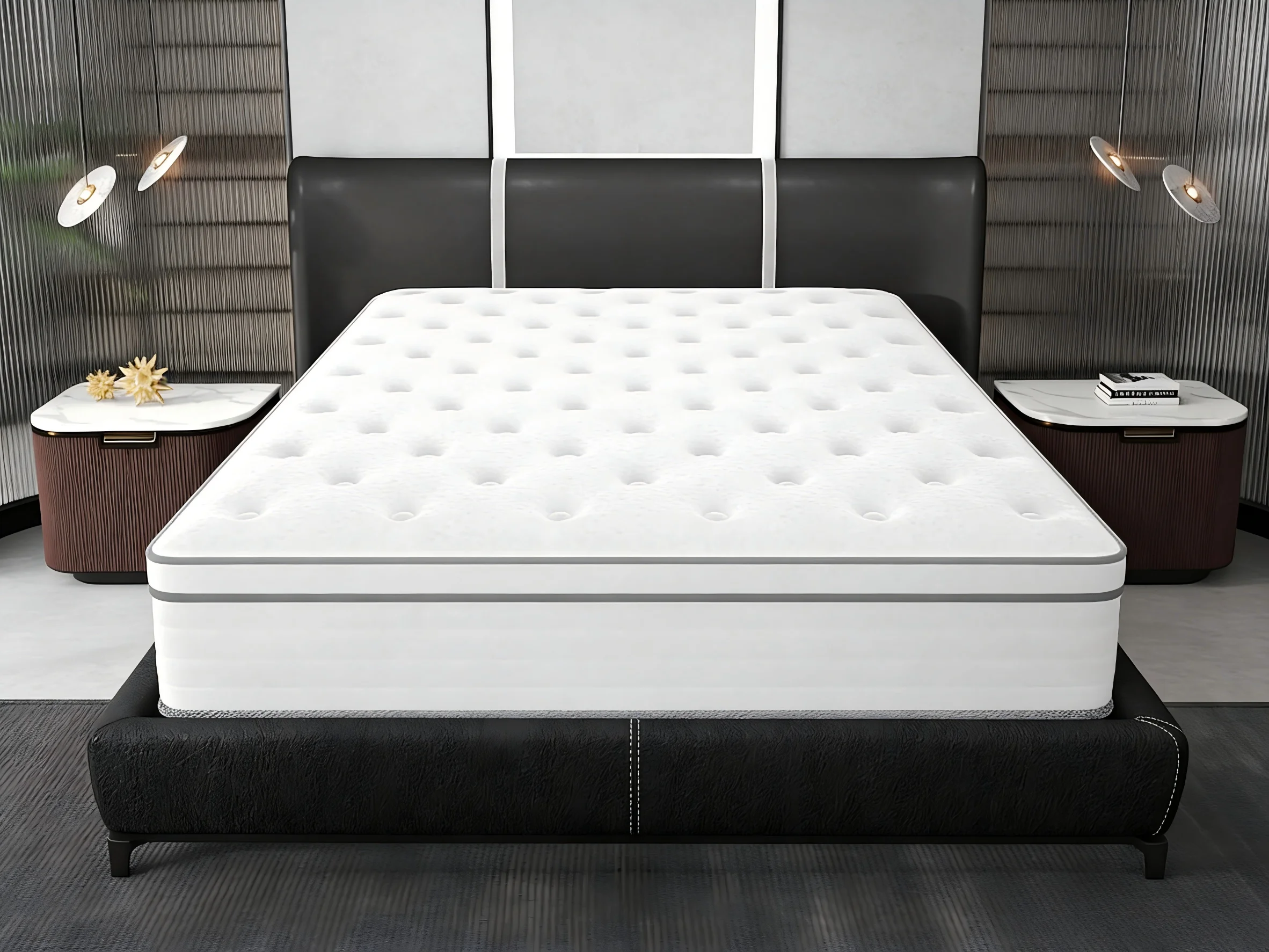 Memory Foam Hybrid Queen/King/Full/Twin Size 12/14/10 inchMattress in a Box, Pocket Springs for Pressure Relief, Medium Firm