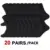 20 Pairs Black