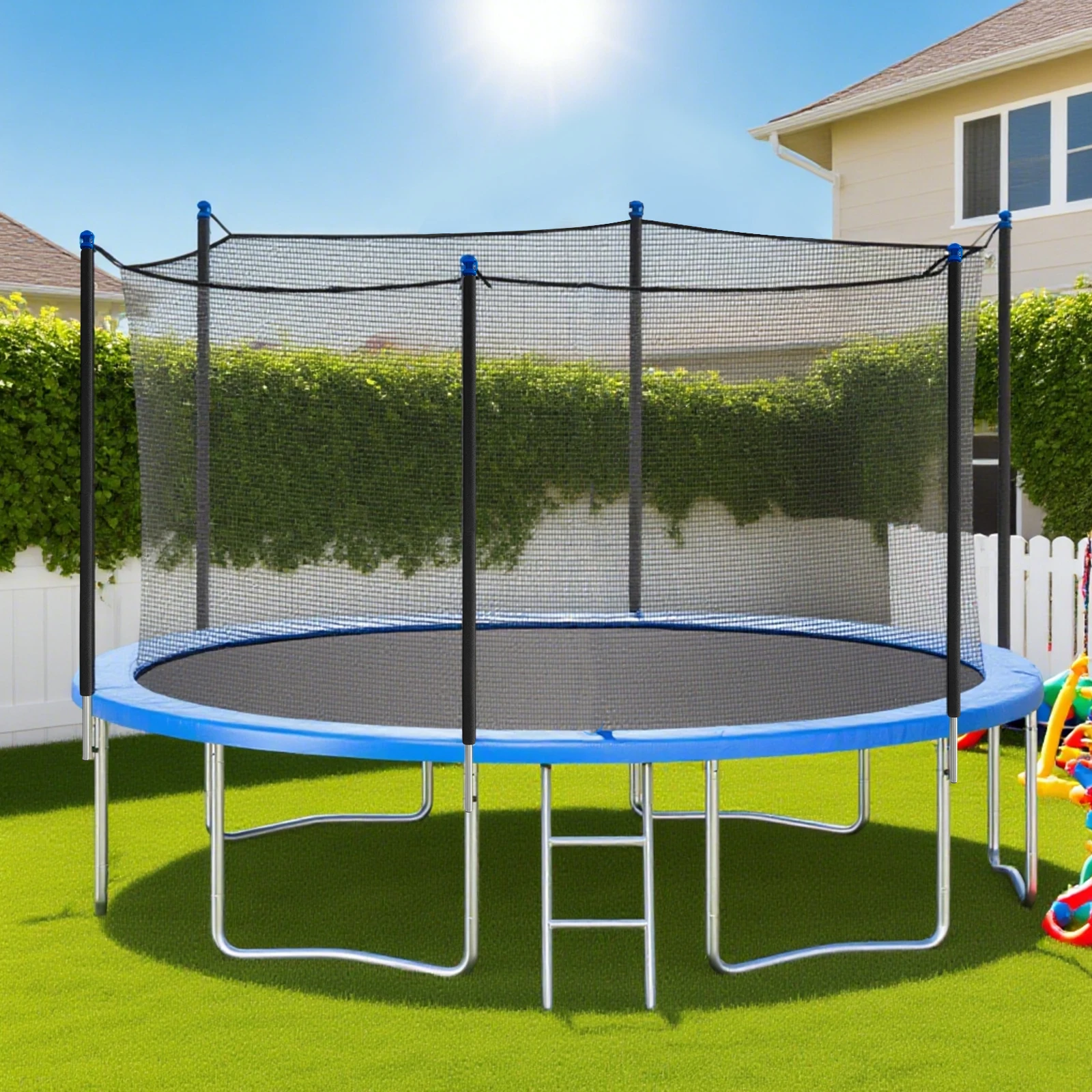 Schwarz Trampolin-Netzstangen, Universal-Trampolin Ersatz-Gitterstangen Für Trampoline Mit Sechs Stangen Auf Spielplätzen