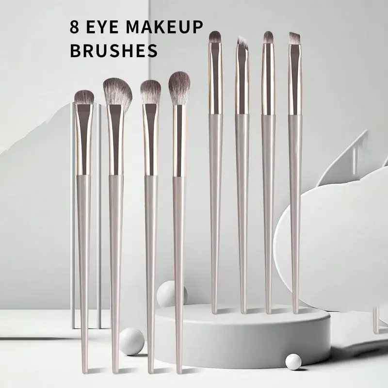 Z. 8pcs Eye Makeup Brushes Set Detail Eyeshadow Brush Makeup Brush Ultra Soft Eyeshadow Eyeliner Makeup Tool