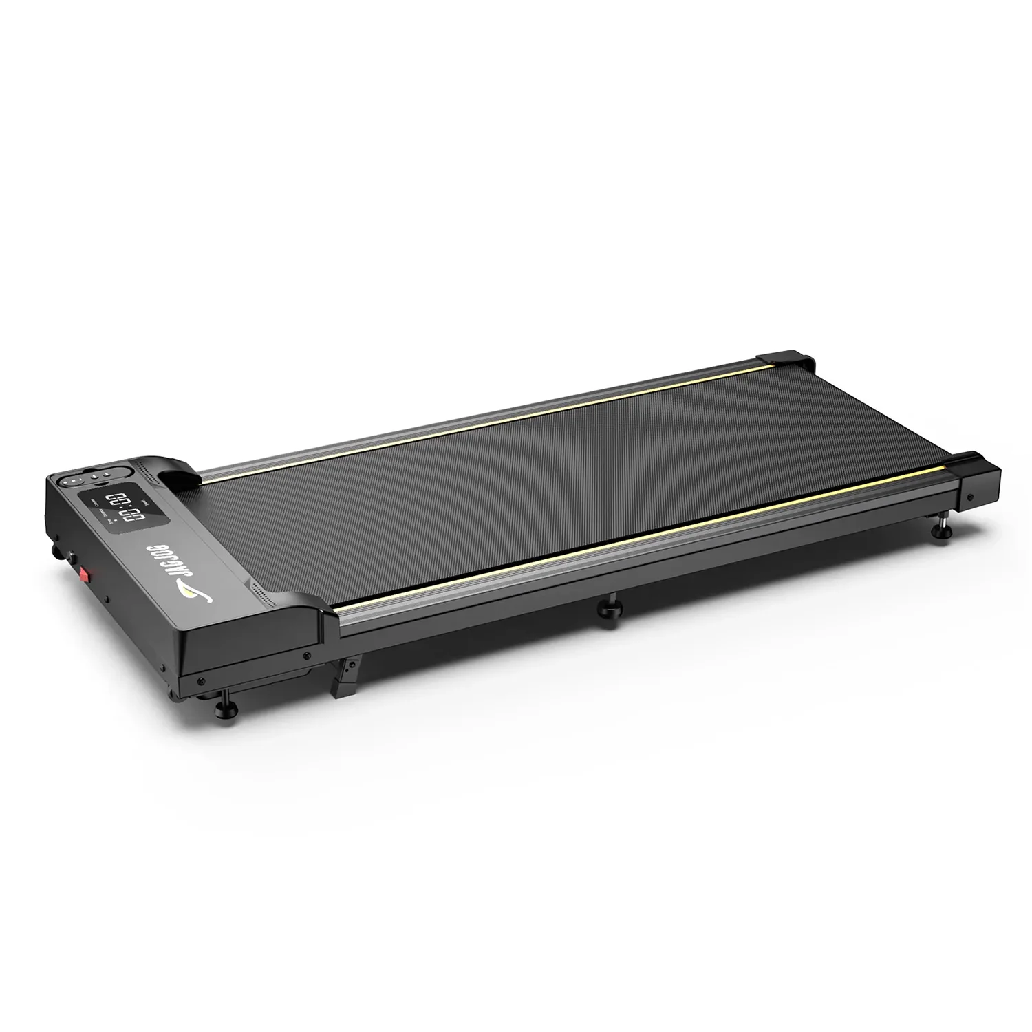 Jagjog JT31 German Basic Treadmill, Black with Orange Trim, Manual Incline, 1-6KM/H,LED Display,100KG Max Load