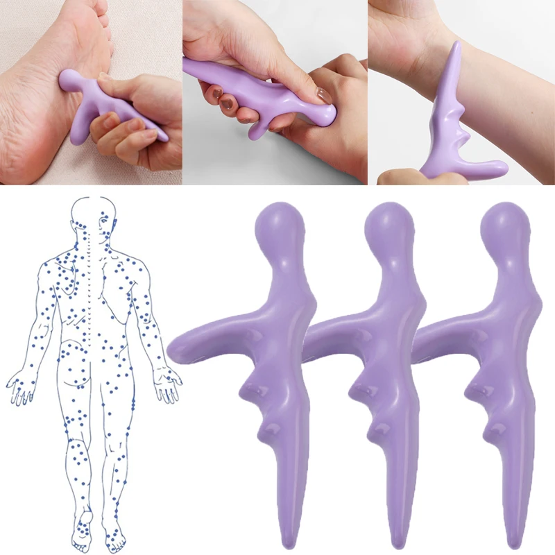 Foot Manual Trigger Point Massage Stick Portable Acupoint Massage Acupuncture Stick Thumb Press Whole Body Muscles Relax Tools